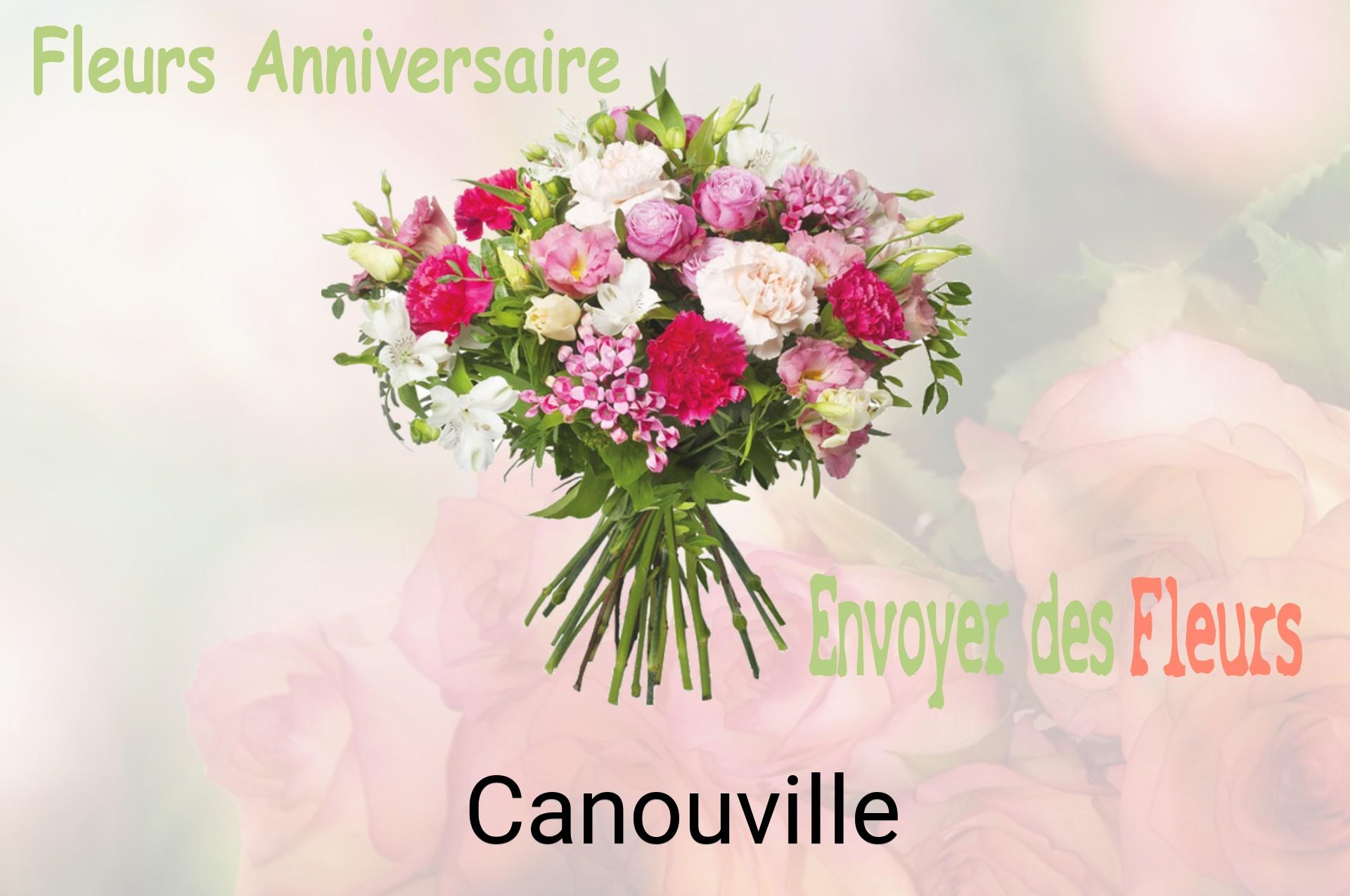Bouquet de fleurs d’anniversaire livré à Canouville